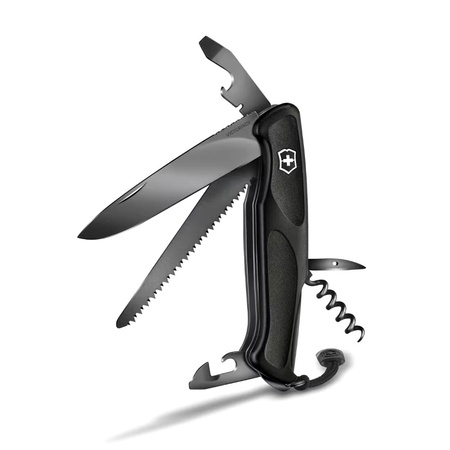 Victorinox - Ranger 55 multifunction pocket knife - 10 functions - Onyx Black - 0.9563.C31P