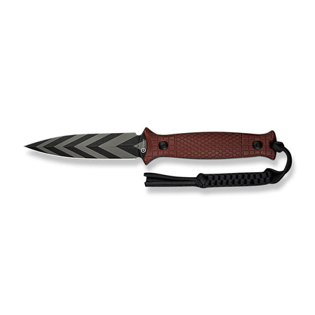 Civivi Perfrico Burgundy G10, Black / Gray Striped 14C28N knife (C23026-3)