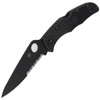 Spyderco Endura 4 FRN Black/Black Blade Combination Folding Knife (C10PSBBK)