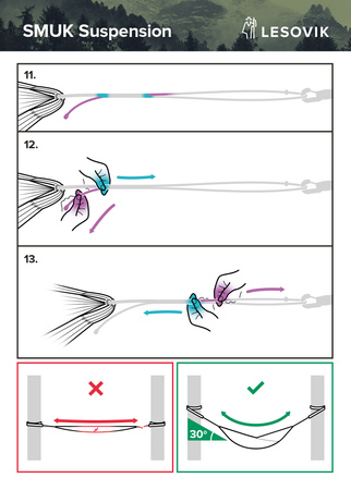 Lesovik Smuk hammock suspension