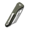 Civivi Nugz Green Canvas Micarta Folding Knife, Satin 14C28N by Matthew Wehrwein (C23060-2)