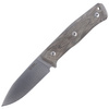 LionSteel Bushcraft Green Canvas / Satin Blade knife (B35 CVG)