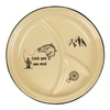 Fosco Industries - Enamel plate with 3 compartments - Catch your own meal