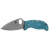 Spyderco LeafJumper Blue Lightweight FRN Folding Knife, Satin Plain K390 by Sal Glesser (C262PBLK390)