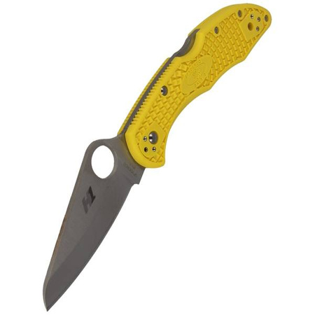 Spyderco Salt 2 FRN Yellow Plain Folding Knife - C88PYL2