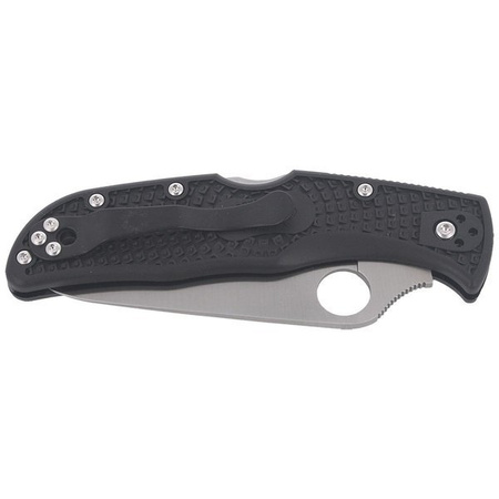 Spyderco Endela Lightweight FRN Black Plain Folding Knife (C243PBK)