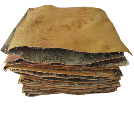 Birch bark in sheets - 2 pcs