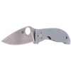 Spyderco Alcyone G-10 Grey, CTS-BD1N Plain Folding Knife (C222GPGY)