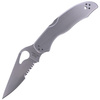 Spyderco Harrier Stainless Steel Combination Folding Knife (BY01PS2)