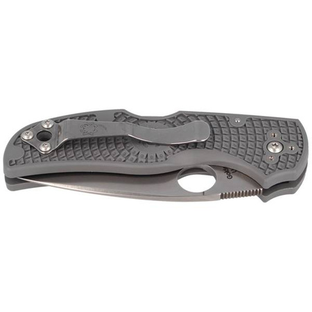 Spyderco Native 5 FRN Grey Maxamet Plain Folding Knife (C41PGY5)