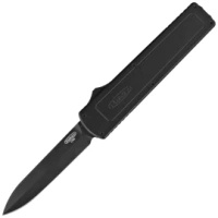 Mikov Raptor Black Aluminum Automatic Knife, Black D2 (V2411047)