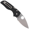 Spyderco Lil' Native G-10 Black Compression Lock Plain Folding Knife (C230GP)