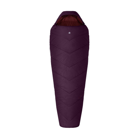 Alpinus - Fiber Pro WS 1100 sleeping bag for left-handed people - burgundy