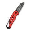 Civivi Pragma Knife Red Aluminum, Damascus (C23062B-DS1)