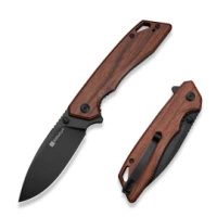 Sencut Stratex Guibourtia Wood Folding Knife, Black 9Cr18MoV (S25055-3)