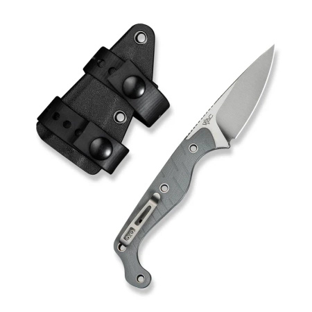 Civivi SŌKN Gray G10 knife, Satin Nitro-V by Kyle Lamb (C22027-2)