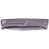 LionSteel Thrill Grey Titanium, Satin M390 folding knife by Molletta (TL GY)