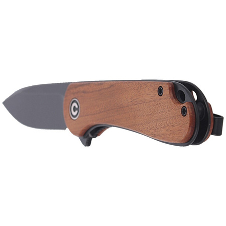 CIVIVI Elementum Flipper Knife Cuibourtia Wood, Black Stonewashed (C907U)