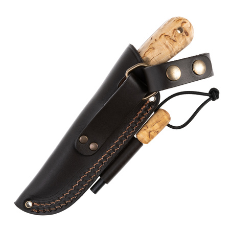 Montanero CL135-P bushcraft knife - Joker - Karelian birch - Krzesik