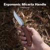 Civivi Clingman Brown Canvas Micarta Folding Knife, Black Stonewashed Nitro-V by Taylor Martin Best Damn EDC (C23065-3)