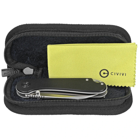 Civivi Elementum Wharncliffe Black G10, Satin Nitro-V Folding Knife (C18062AF-1)