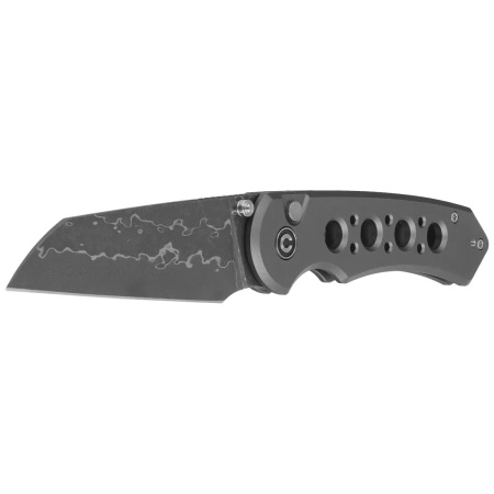 Civivi Pragma Prime Gray Aluminum Folding Knife, Damascus (C24067-DS1)