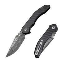 Civivi Bluetick Black G10 Folding Knife, Damascus by Bryan Montalvo (C23050-DS2)