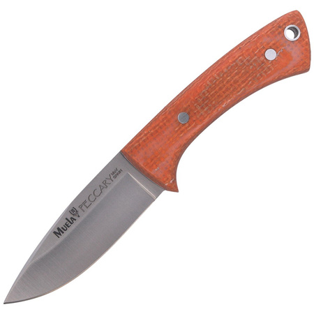 Muela Orange Micarta Neck Knife (PECCARY-8.O)