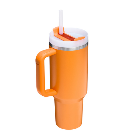 Stanley Quencher H2 thermal mug.About FlowState Tumbler Goldenrod Coral 1.18 L
