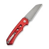 Civivi Pragma Prime Red Aluminum, Stonewashed 14C28N Folding Knife (C24067-2)