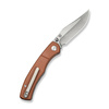 Civivi Clingman Brown Canvas Micarta Folding Knife, Black Stonewashed Nitro-V by Taylor Martin Best Damn EDC (C23065-3)