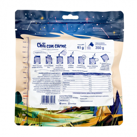 Lyommy freeze-dried food Lyommy chili con carne 350 g