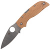 Spyderco Chaparral Bird Maple Plain Folding Knife (C152WDP)