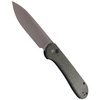 CIVIVI Button Lock Elementum Dark Green Micarta, Gray Stonewashed knife (C2103C)