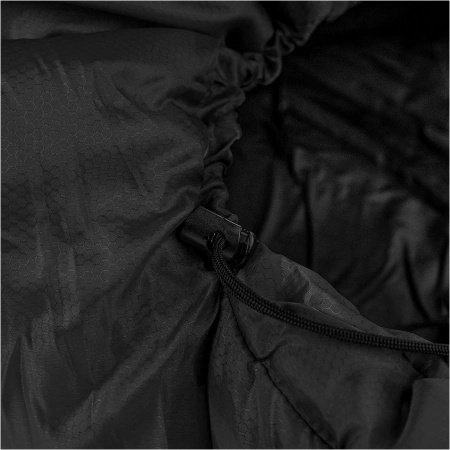 Alpinus - Warm 1500 right-handed sleeping bag - black