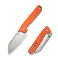 Civivi Hid Orange G10 Folding Knife, Satin 14C28N by Ostap Hel (C23008-4)