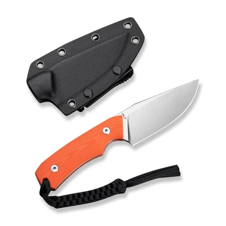 CIVIVI Gander Orange G10 knife, Satin 14C28N by Matt Gentry (C24058B-1)