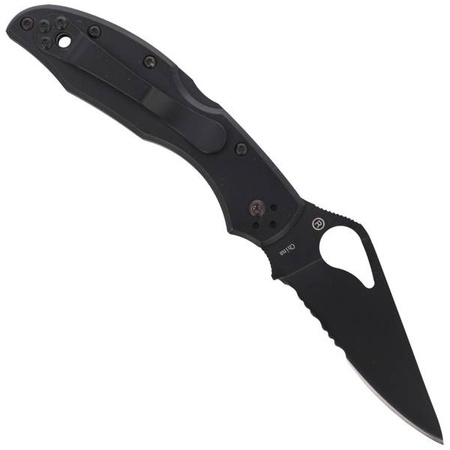 Spyderco Byrd Meadowlark 2 Stainless Black Blade Combination Folding Knife (BY04BKPS2)