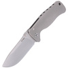 LionSteel SR2 Titanium Grey, Satin Blade Folding Knife (SR2 G)