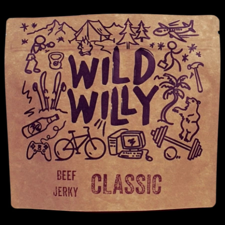 Dried Beef Jerky - Wild Willy - Classic - 100 g