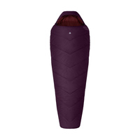 Alpinus - Fiber Pro WS 1100 sleeping bag for right-handers - burgundy