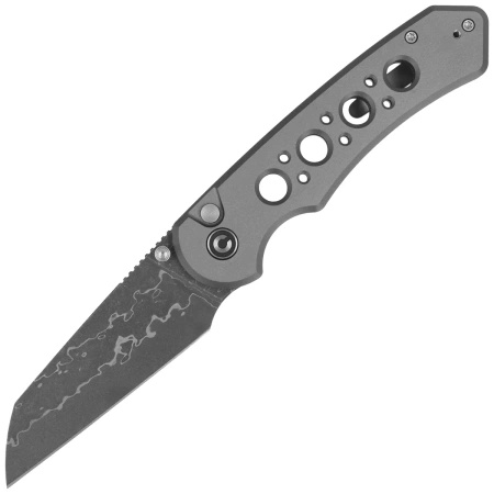Civivi Pragma Prime Gray Aluminum Folding Knife, Damascus (C24067-DS1)
