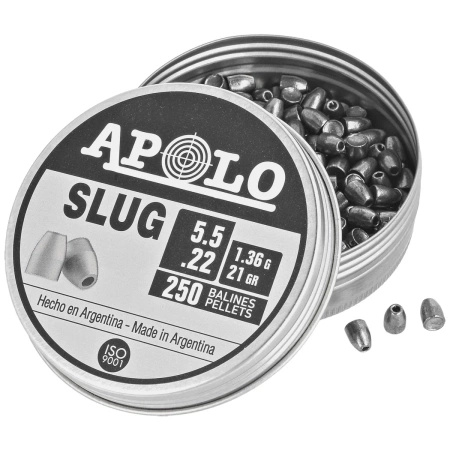 Apolo Slug 21 5.5 mm shot, 250 rounds. 1.36g/21.0gr (19300)