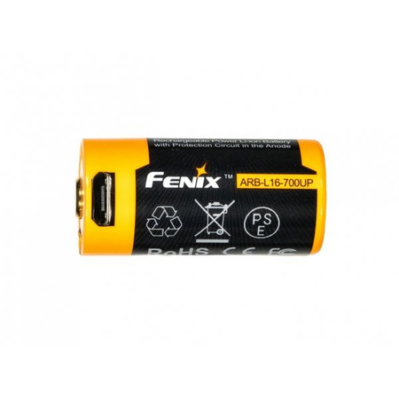 Fenix USB battery ARB-L16UP (16340 RCR123 700 mAh 3.6 V)