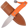 LionSteel Bushcraft Orange G10 knife, Satin Blade (M1 GOR)