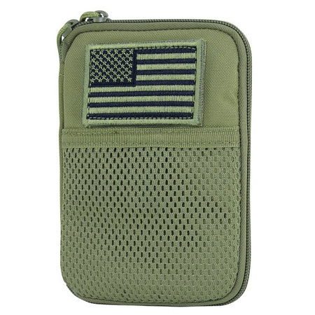 Condor EDC Pocket Pouch + US Flag Patch Organizer - Green OD - MA16-001