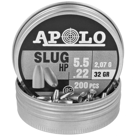 Apolo Slug HP 32 5.5 mm shotgun shell, 200 rounds. 2.07g/32.0gr (19313)