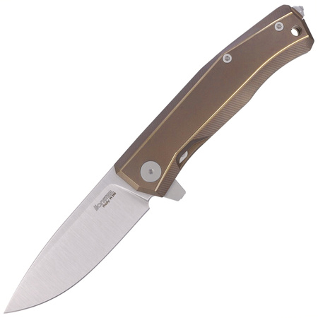 LionSteel Myto Bronze Titanium / Satin Blade Folding Knife (MT01 BR)