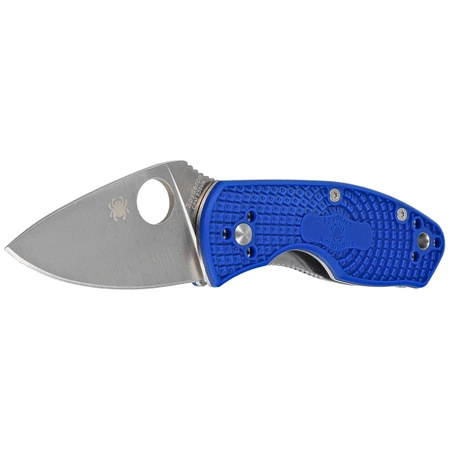 Spyderco Ambitious Lightweight Blue FRN Folding Knife, Satin Plain CPM S35VN (C148PBL)