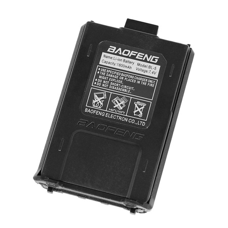 BaoFeng - Rechargeable battery for UV-5R, UV-8HX radio - 7.4V 1800 mAh